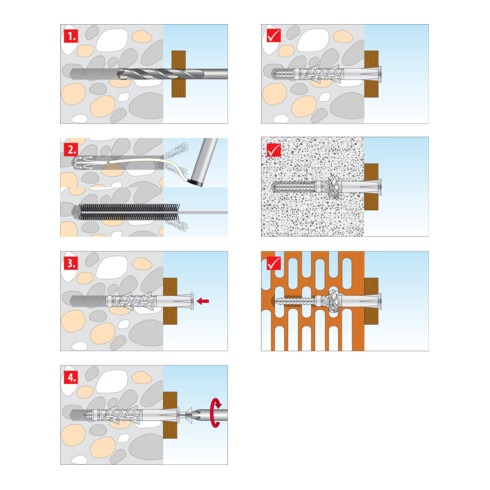 TOX Allzweck-Rahmendübel Tetrafix XL