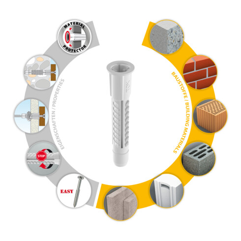 TOX Allzweckdübel Deco 6x28 mm