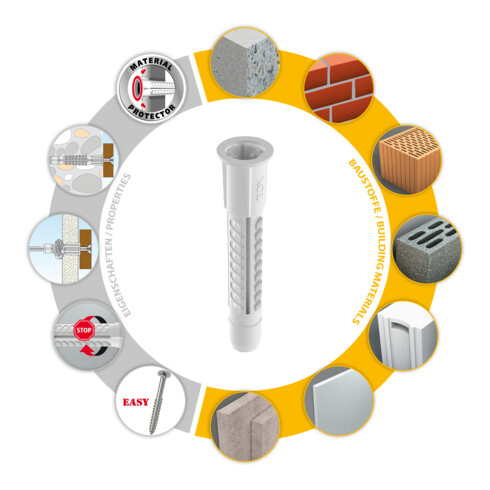 TOX Allzweckdübel Deco 6x41 mm