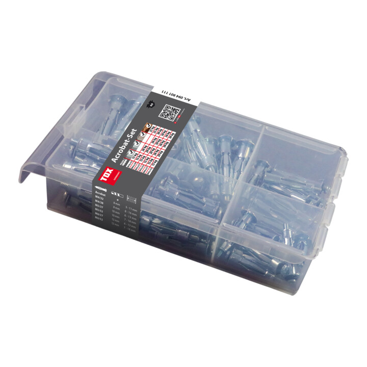 TOX assortiment à placo Acrobat-Set, 60 pièces