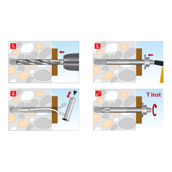 TOX Bolzenanker Slim Fix M16x250/126 mm
