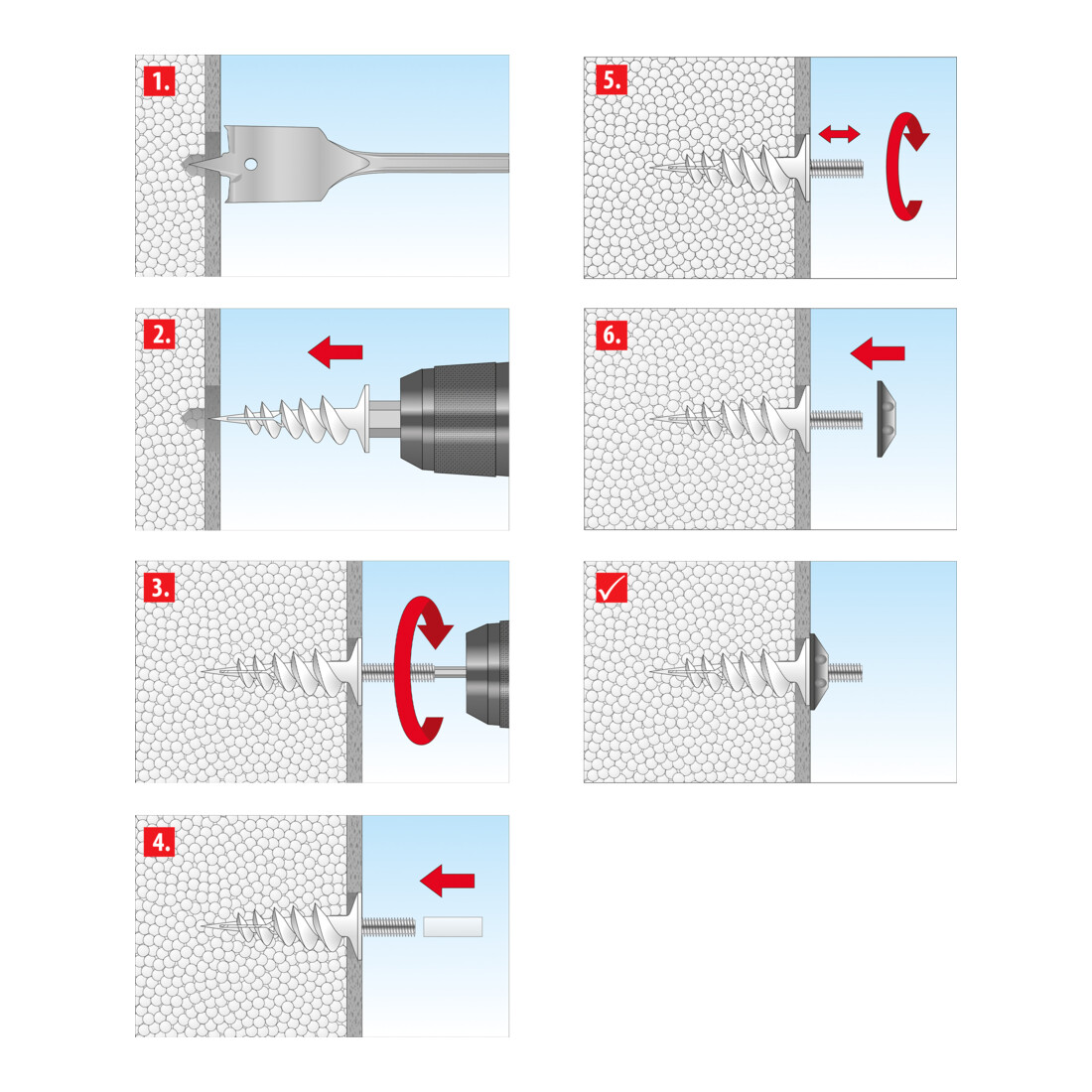 TOX cheville pour isolation avec bit Thermo Vario