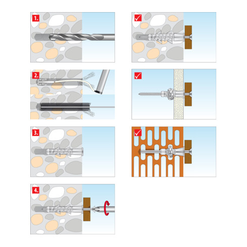 TOX Cheville universelle Tetrafix