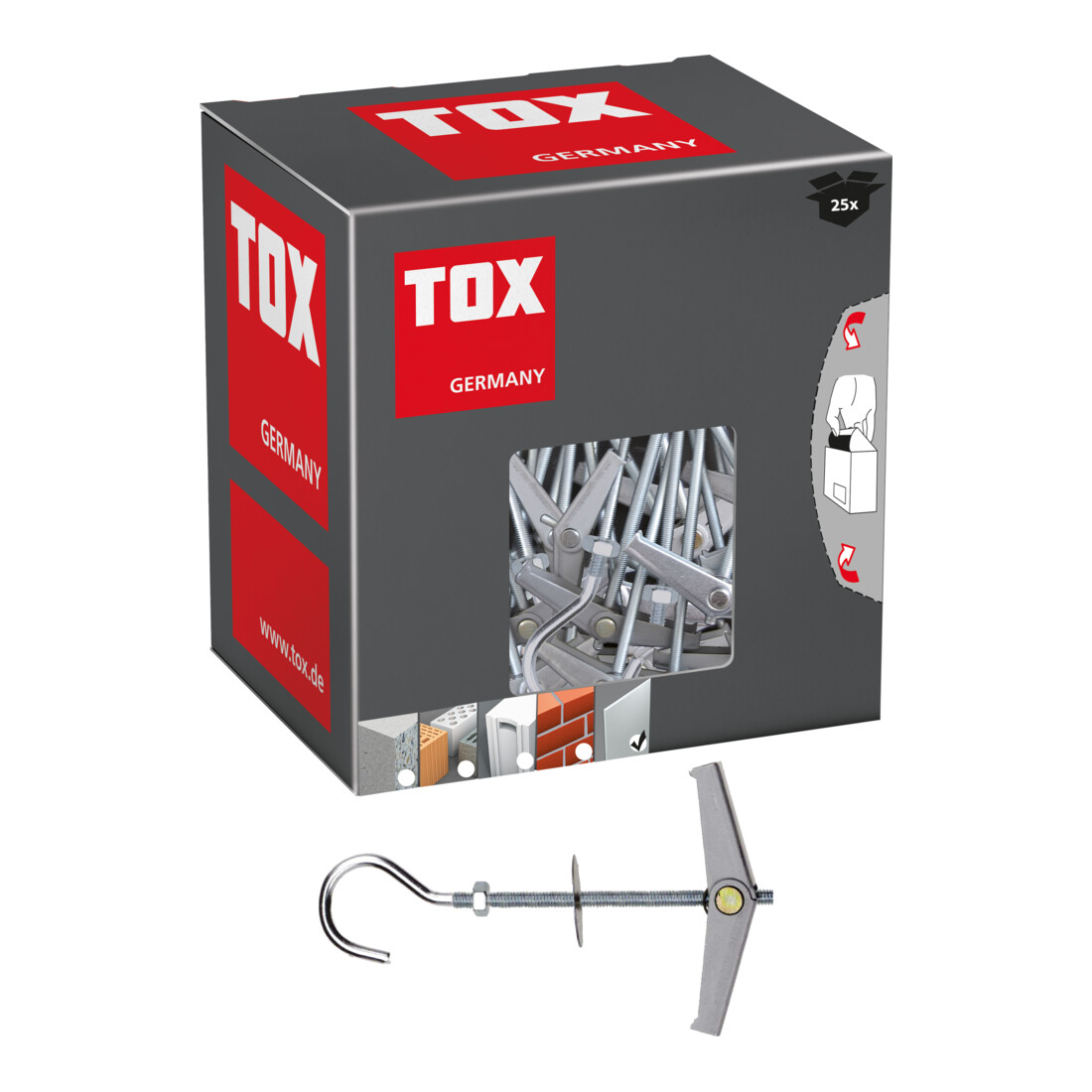 TOX Federklapp Hakendübel Pirat Eddi-S M5