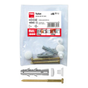 TOX Fixation WC sur pied blanc