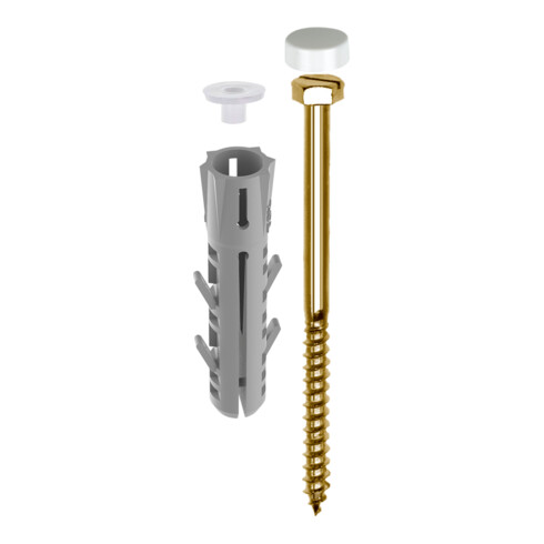 TOX Fixation WC sur pied blanc