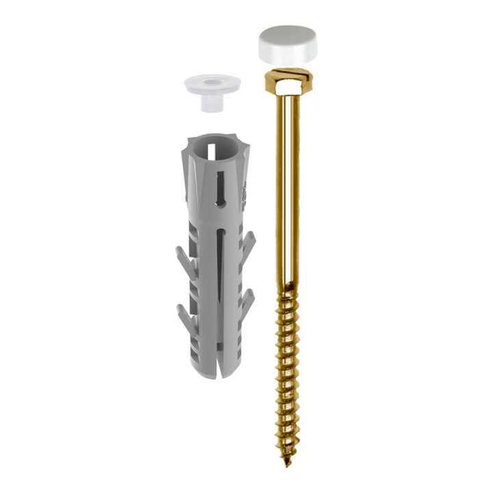 TOX Fixation WC sur pied blanc