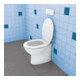 TOX Fixation WC sur pied blanc
