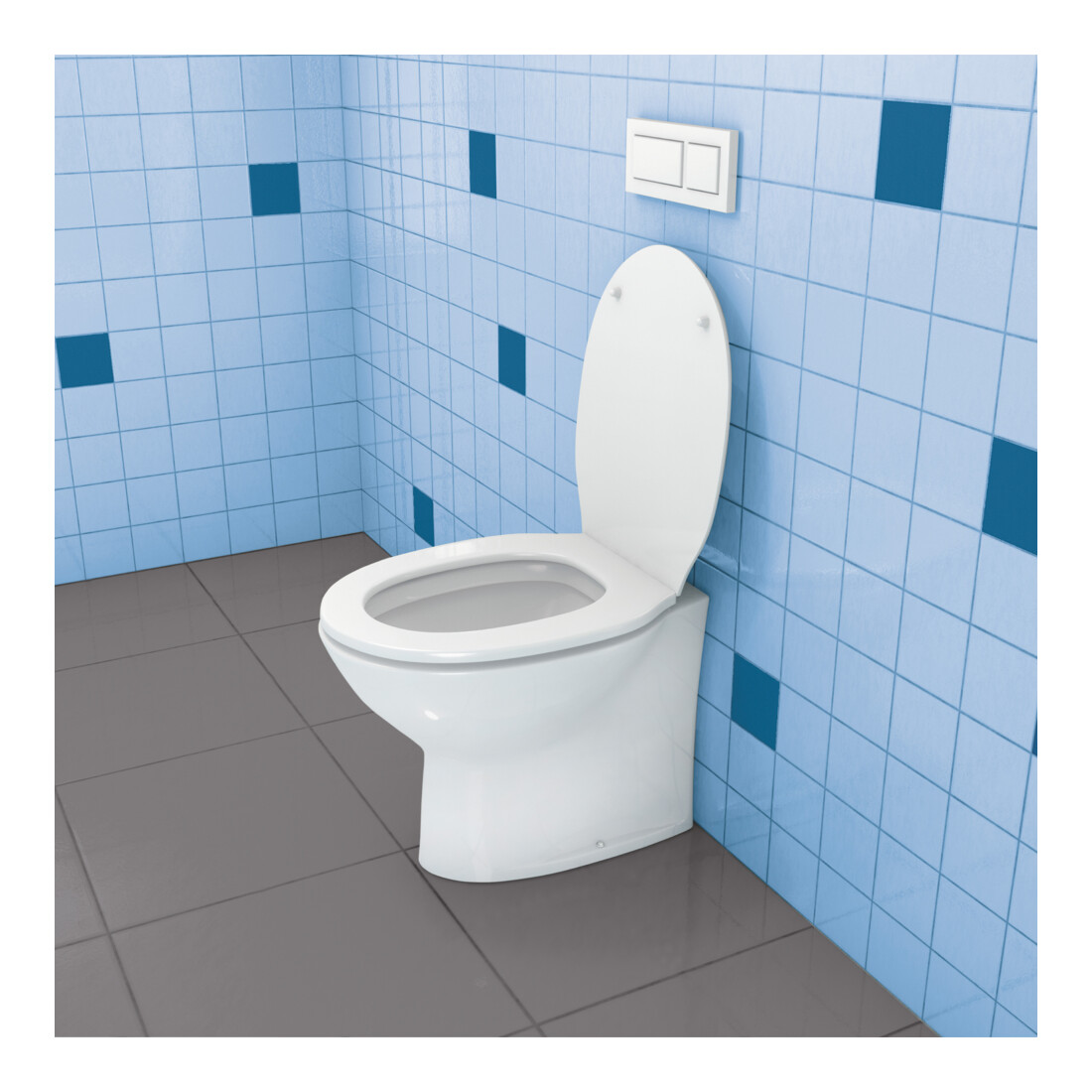 TOX Fixation WC sur pied blanc