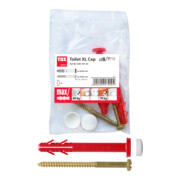 TOX Fixation WC sur pied Toilet XL Cap blanc