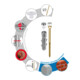 TOX Fixation WC sur pied Toilette blanc/chrome