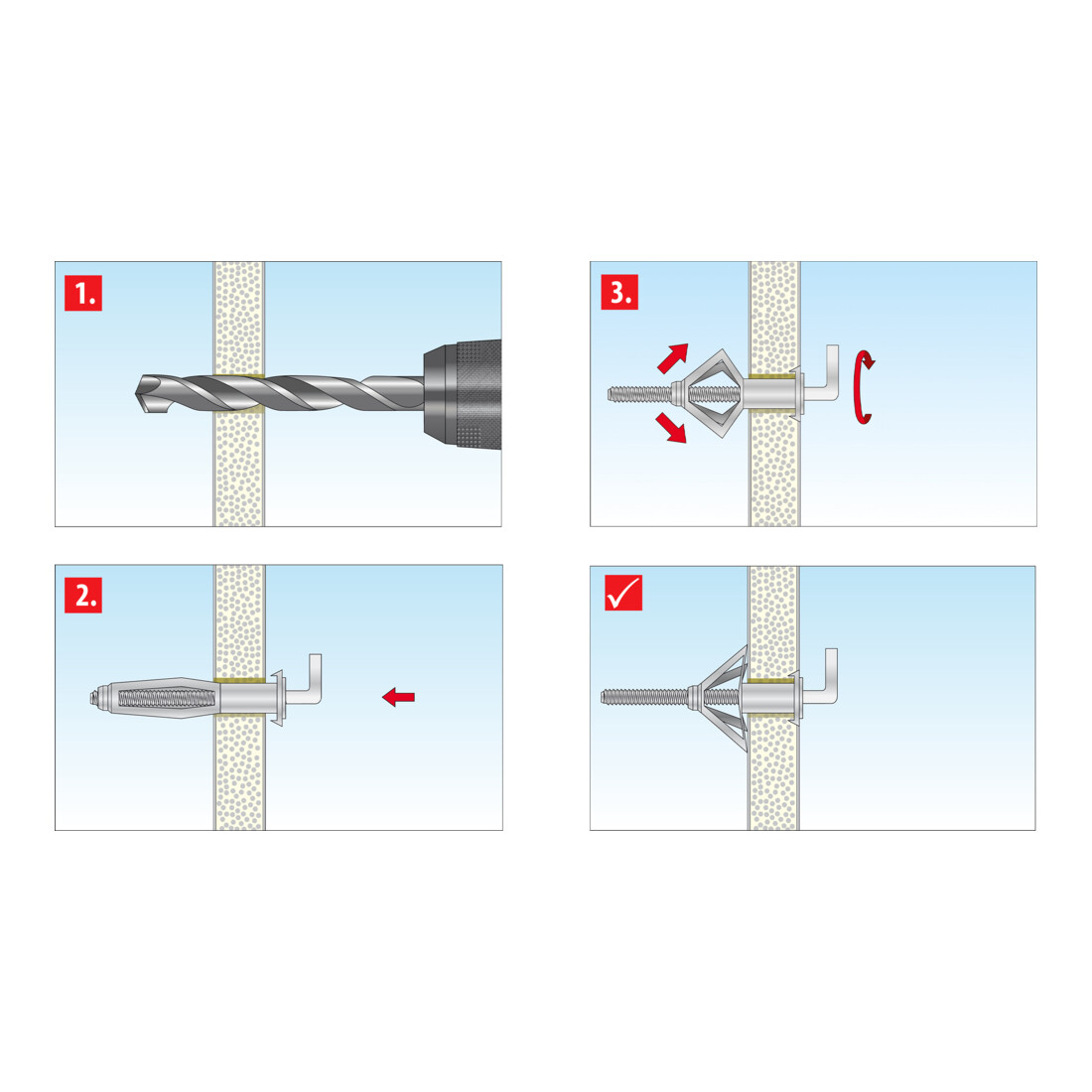 TOX Metall-Hakendübel Pirat Skippi-L M5x37 mm