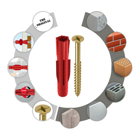 TOX Parkett- & Regalschienenbefestigung System Fix Pro 6x36 mm