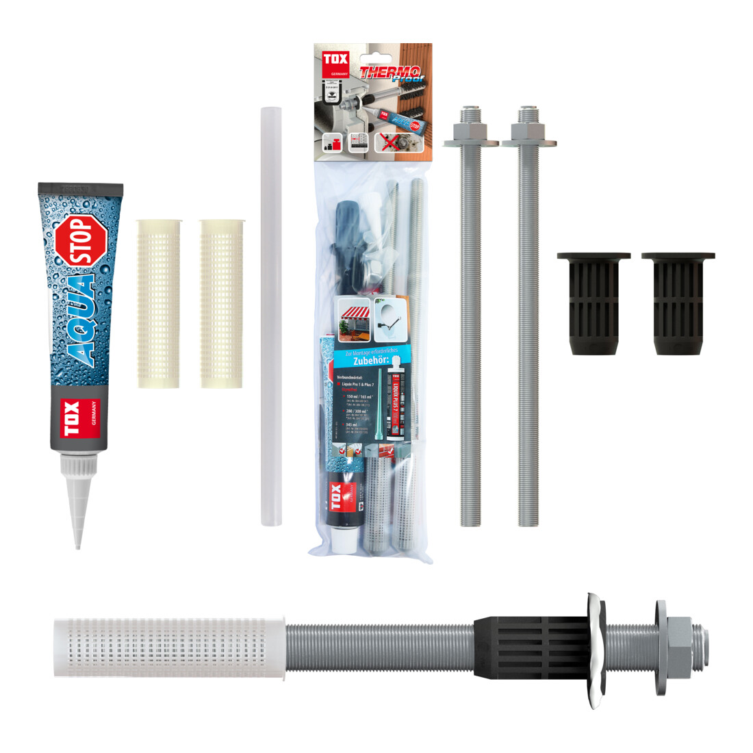 TOX Schwerlast-Montagesystem Thermo Proof M12x300 mm / Klemmstärke: 200 mm