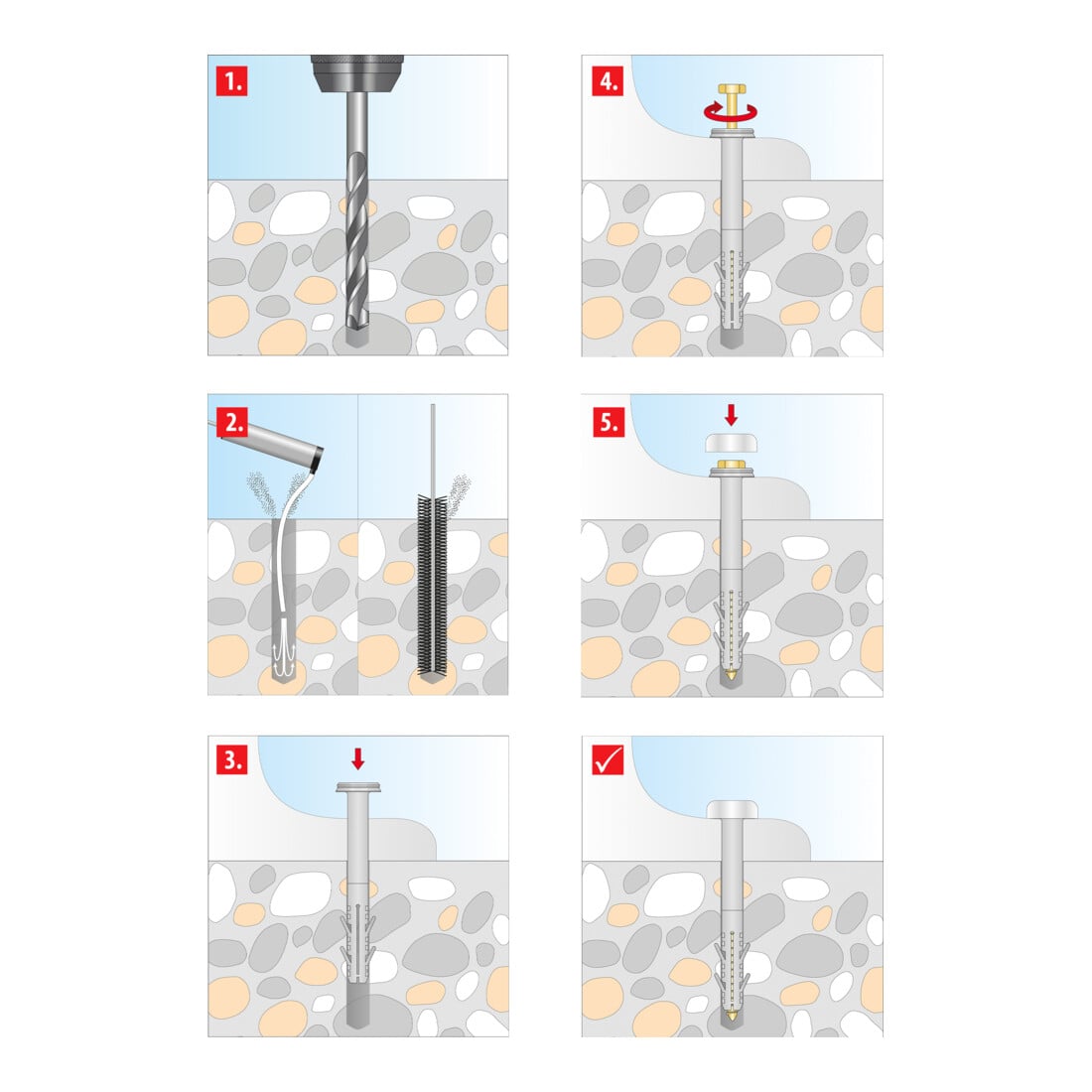 TOX Stand-WC-Befestigung Toilet XL Cap weiß