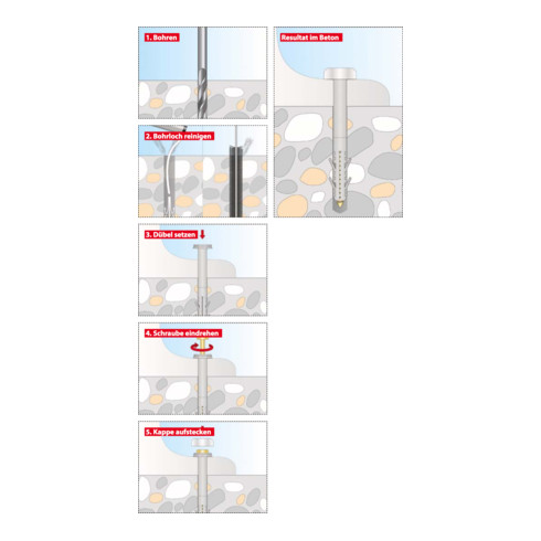 TOX Stand-WC-Befestigung Toilet XL weiß
