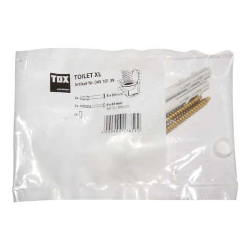 TOX Stand-WC-Befestigung Toilet XL weiß