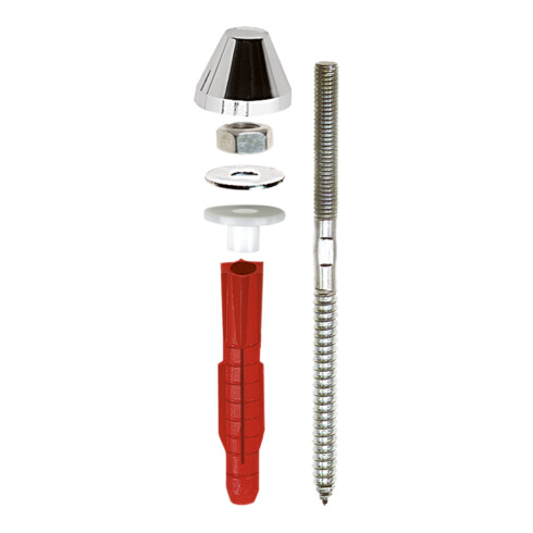 TOX Urinal- & Waschtischbefestigung Piss-Fix XL M10 chrom