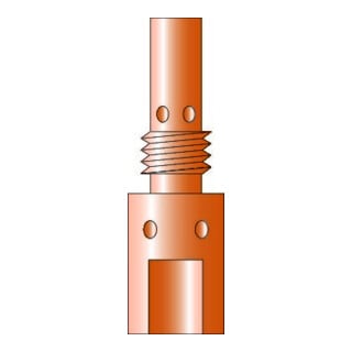 TRAFIMET Porte-buse gaz M6-35 mm MB25