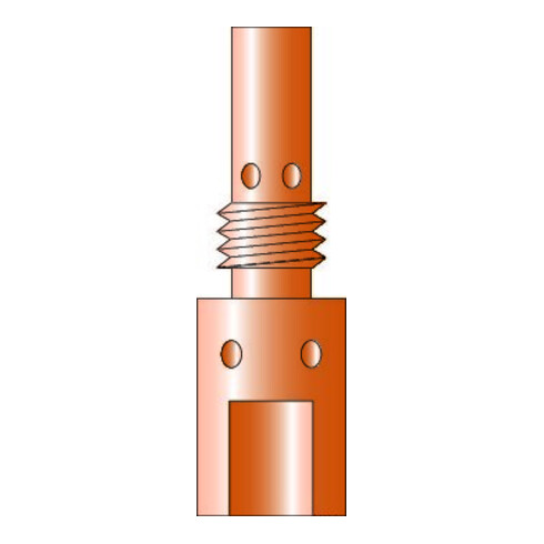 TRAFIMET Porte-buse gaz M6-35 mm MB25