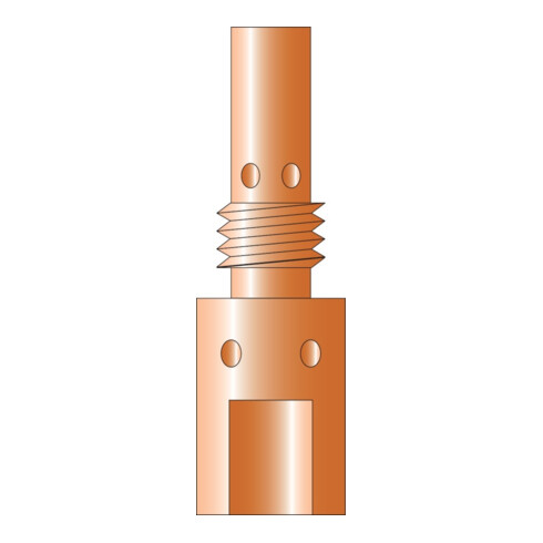 TRAFIMET Porte-buse gaz M6-35 mm MB25