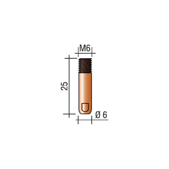 Trafimet Stromdüse M 6 E-Cu