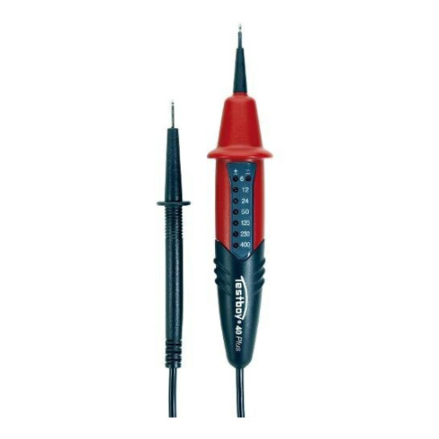 Trafimet Testboy Spannungsprüfer zweipolig LED Anzeige 6 - 400 V Phasensuche 40 Plus