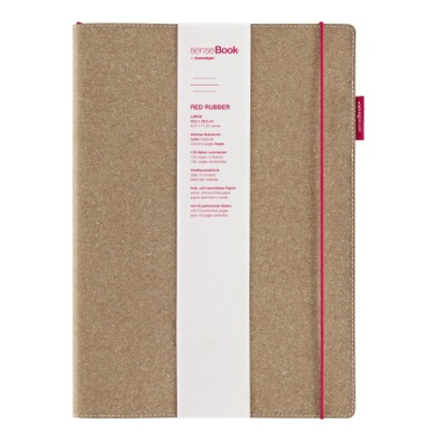 transotype Notizbuch senseBook Red Rubber 75020401 L liniert