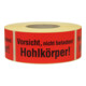 TransPak Étiquettes d'avertissement Attention Corps creux 1 000 pcs/rouleau-1