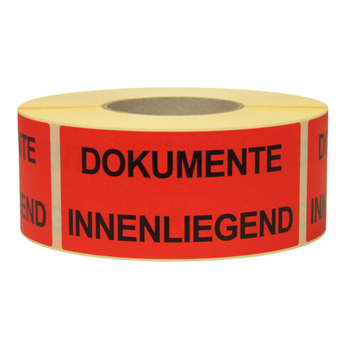 TransPak Étiquettes d'avertissement Doc. à l'intérieur 1 000 pcs/rouleau