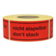TransPak Étiquettes d'avertissement non empilables 1 000 pcs/rouleau-1