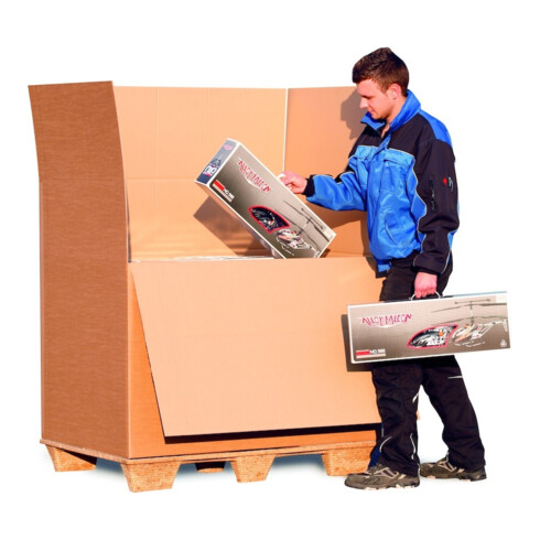 TransPak Palettencon. 2 niveaux, VE10 1180x780x1065mm, Q 2.4BC