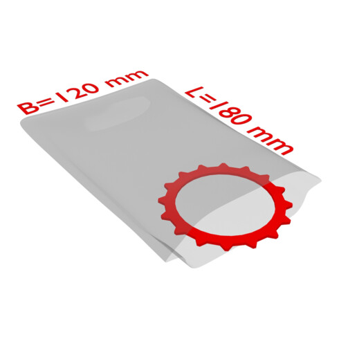 TransPak Sac plat PE, VE2000, 120x180mm, 25my, transparent