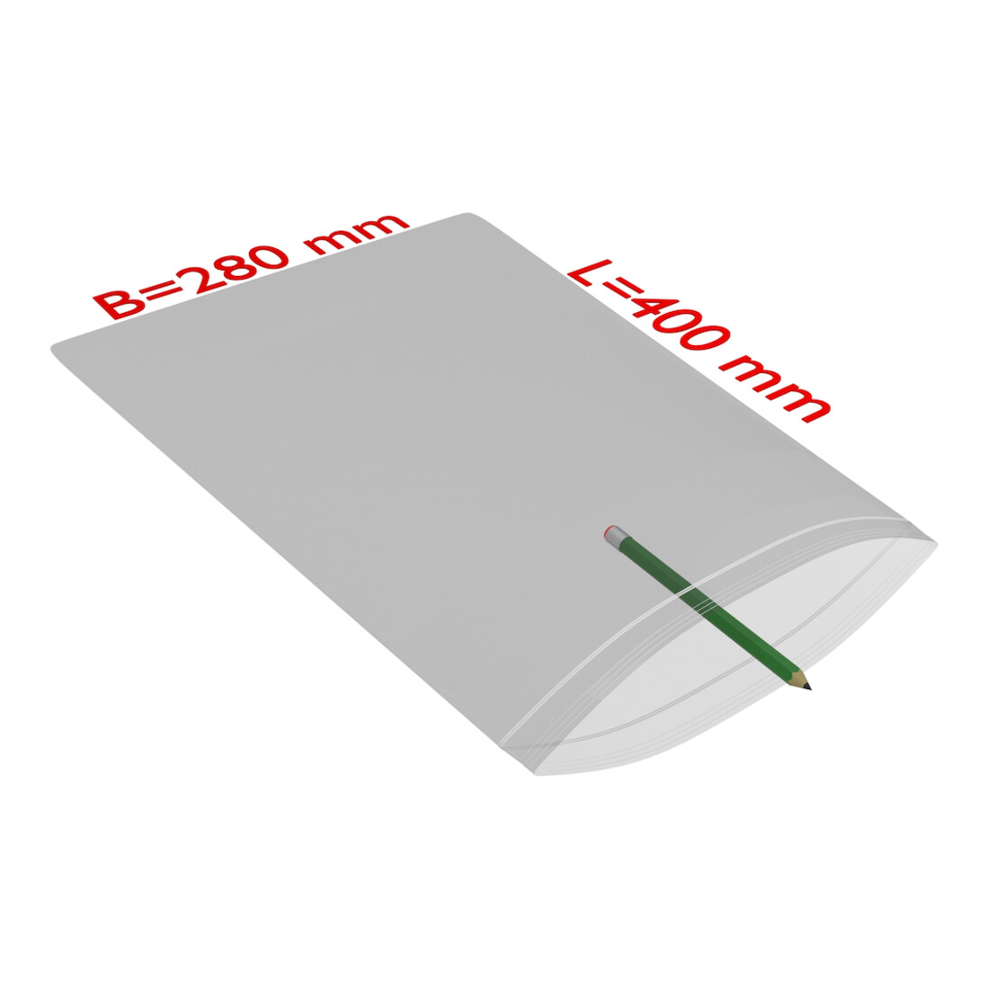 TransPak Sachets à fermeture à pression 280x400mm, 50µ, VE1000