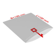 TransPak Sachets à fermeture pression 100x100mm, 50µ, VE2000