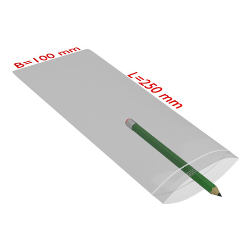 TransPak Sachets à fermeture pression 100x250mm, 50µ, VE1000