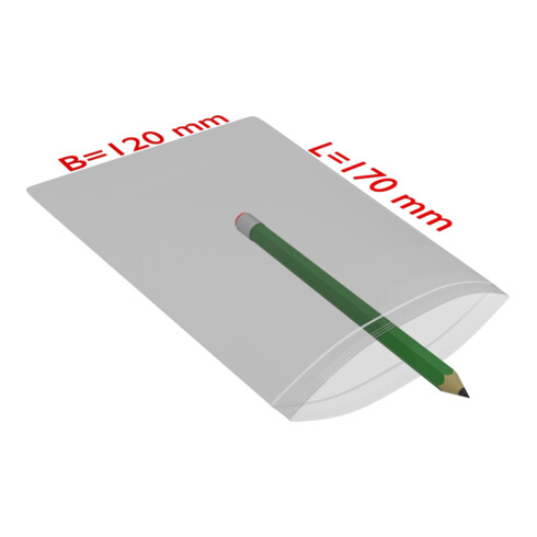 TransPak Sachets à fermeture pression 120x170mm, 90µ, VE1000