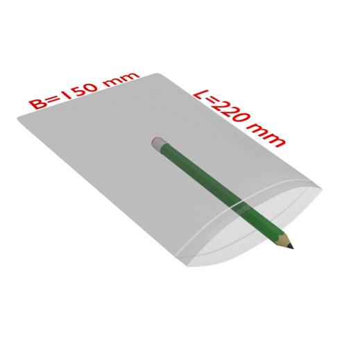 TransPak Sachets à fermeture pression 150x220mm, 50my, VE1000