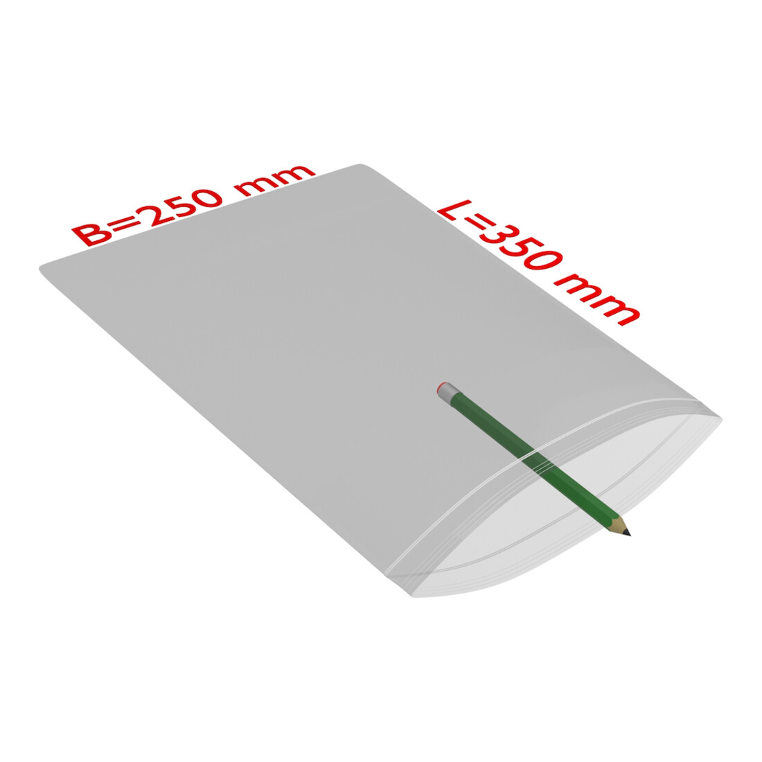TransPak Sachets à fermeture pression 250x350mm, 50my, VE1000