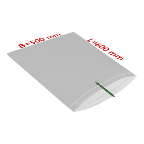 TransPak Sachets à fermeture pression 500x600mm, 50µ, PC 500
