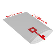 TransPak Sachets à fermeture pression 70x100mm, 50µ, lot de 2000