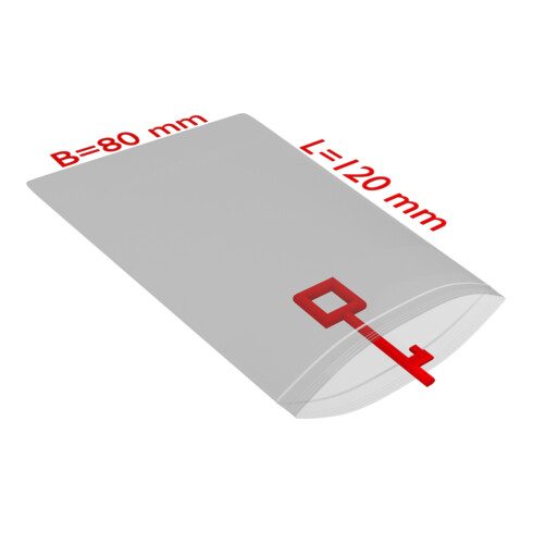 TransPak Sachets à fermeture pression 80x120mm, 50µ, VE2000