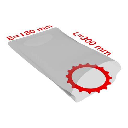 TransPak Sachets plats PE, VE1000, 180x300mm, 50my, transparent