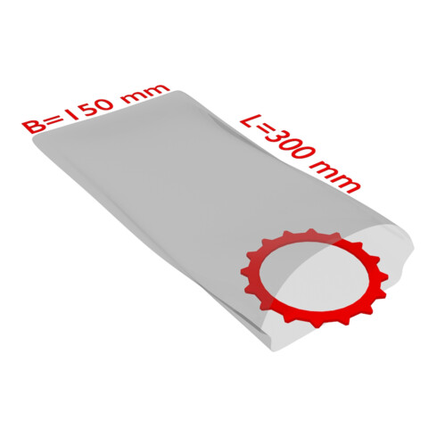 TransPak Sacs plats PE, VE1000, 150x300mm, 50µ, transparent