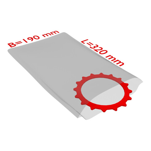TransPak Sacs plats PE, VE1000, 190x320mm, 25my, transparent