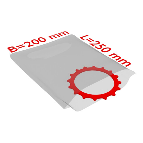 TransPak Sacs plats PE, VE1000, 200x250mm, 50µ, transparent