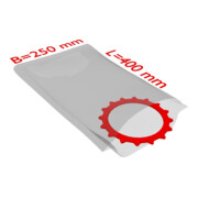 TransPak Sacs plats PE, VE1000, 250x400mm, 50µ, transparent