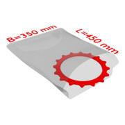 TransPak Sacs plats PE, VE1000, 350x450mm, 50µ, transparent