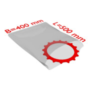 TransPak Sacs plats PE, VE500 400x500mm, 50µ, transparent