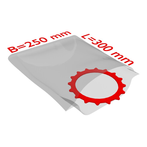 TransPak Sacs plats PE, VT1000, 250x300mm, 50µ, transparent